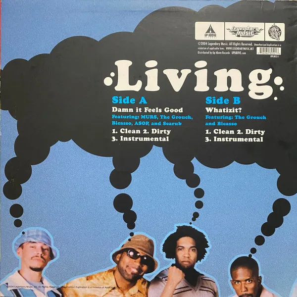 Album cover for Damn It Feels Good / Whatizit? by Living Legends