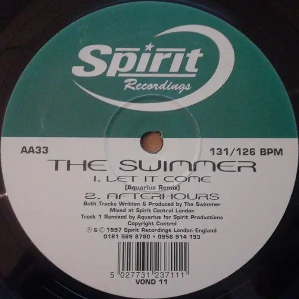 Swimmer, The - Treatin' Me Right, Electronic, House, Progressive House, Progressive Trance, 1997 - Spirit Recordings, UK, Vin