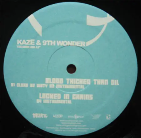 Kaze (2) & 9th Wonder - Last Laugh / Locked In Chains / Blood Thicker Than Oil, Hip Hop, 2006 - Brick Records, Traffic Entert