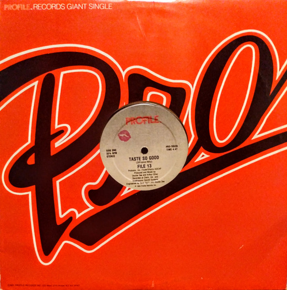 File 13 - Taste So Good, Electronic, Electro, Freestyle, 1984 - Profile Records, US, Vinyl 1x 12", 33 ⅓ RPM, Single, Stereo
