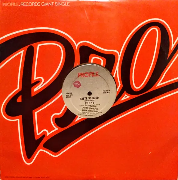File 13 - Taste So Good, Electronic, Electro, Freestyle, 1984 - Profile Records, US, Vinyl 1x 12", 33 ⅓ RPM, Single, Stereo