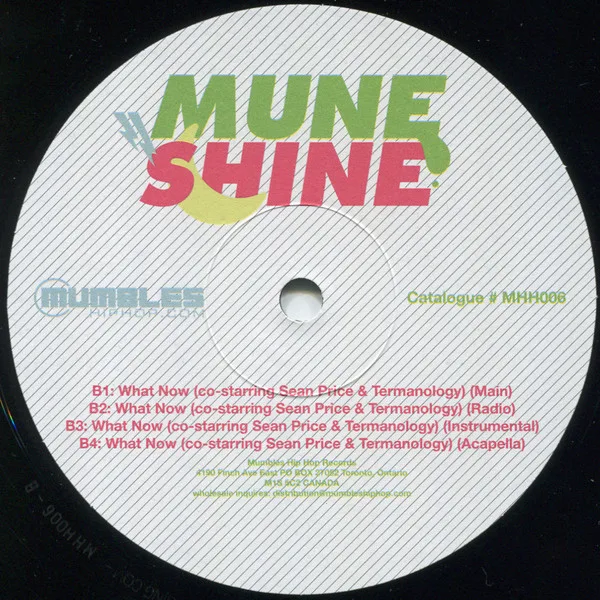 Album cover for Mark My Words by Muneshine