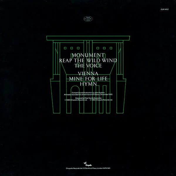 Album cover for Monument The Soundtrack by Ultravox