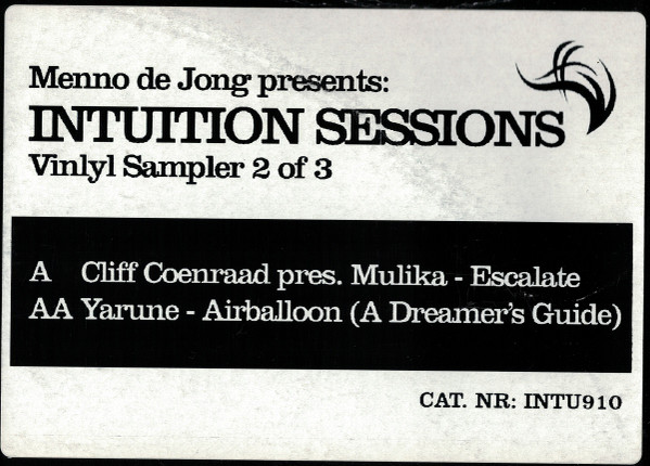 Menno de Jong Presents: Intuition Sessions (Vinyl Sampler 2 Of 3)