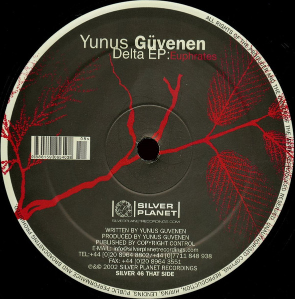 Yunus Güvenen - Delta EP : Tigris/Euphrates, Electronic, Progressive House, Progressive Trance, 2002 - Silver Planet Recordin