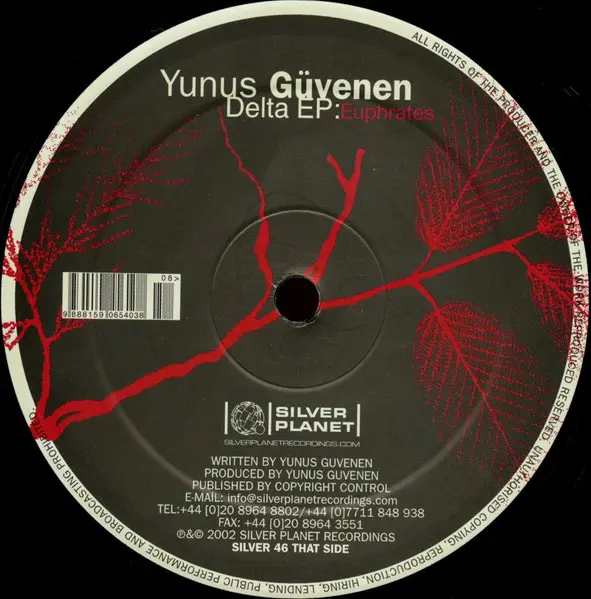 Yunus Güvenen - Delta EP : Tigris/Euphrates, Electronic, Progressive House, Progressive Trance, 2002 - Silver Planet Recordin