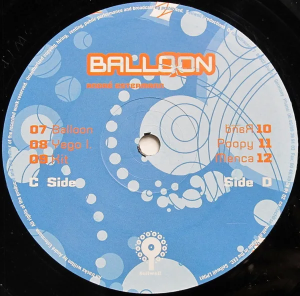 Album cover for Balloon by André Estermann