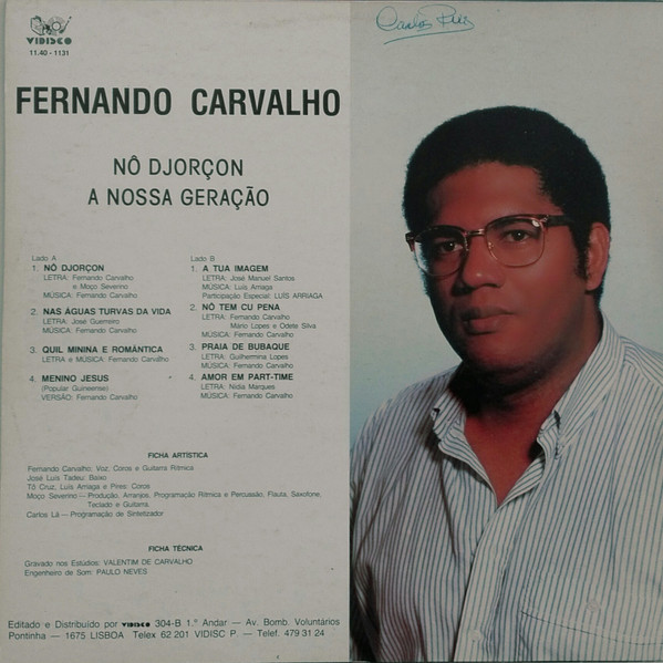 Fernando Carvalho - Nô Djorçon - A Nossa Geração, Folk, World, & Country, African, 1990 - Vidisco, Portugal, Vinyl 1x LP, Alb