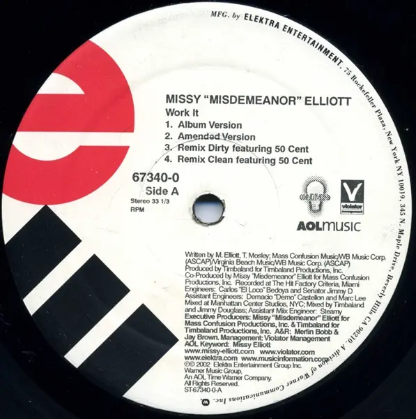 Album cover for Work It / P***ycat by Missy Elliott