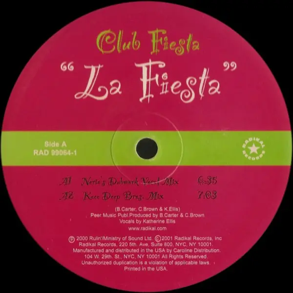 Album cover for La Fiesta by Club Fiesta