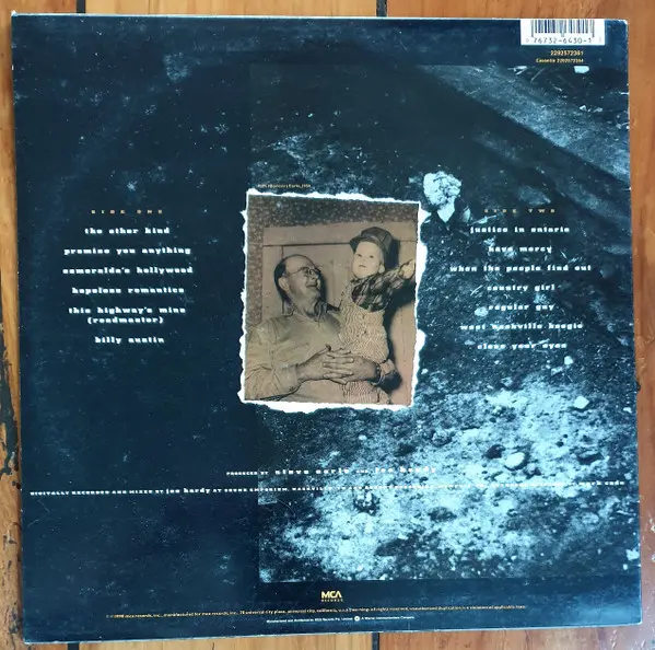 Steve Earle & The Dukes - The Hard Way, Folk, World, & Country, Rock, 1990 - MCA Records, Australia & New Zealand, Vinyl 1x L