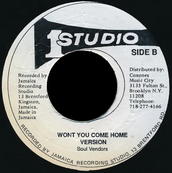 Delroy Wilson & Ken Boothe / Soul Vendors, The - Wont You Come Home / Wont You Come Home Version, Reggae, Rocksteady, Studio 