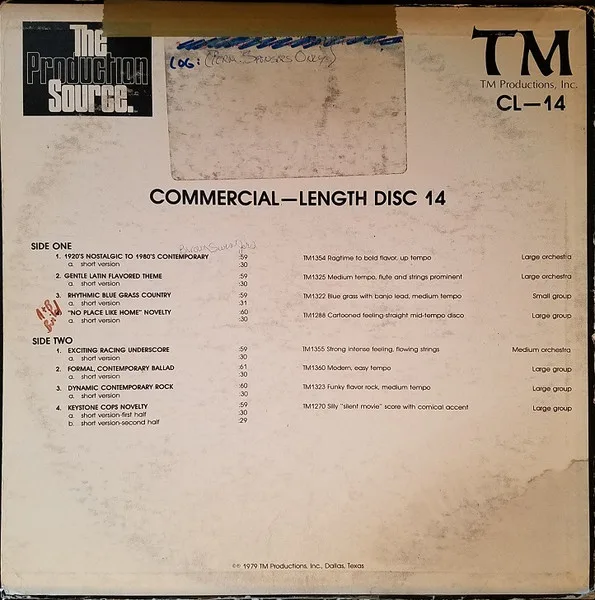 Album cover for The Production Source. Commercial-Length Disc 14 by Unknown Artist
