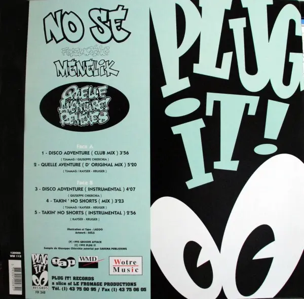 Album cover for Quelle Aventure! (Remixes) by No Sé Featuring Menelik