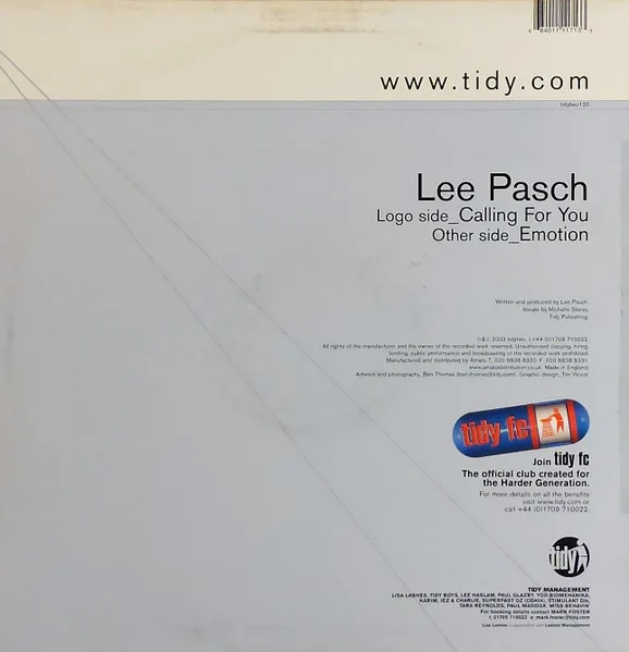 Album cover for Calling For You / Emotion by Lee Pasch