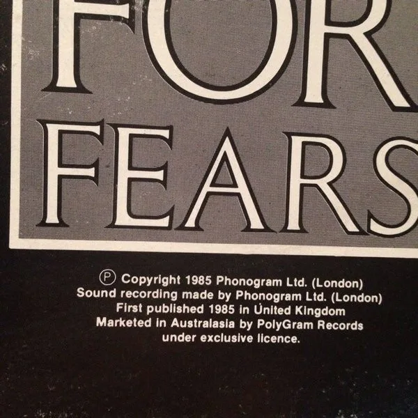 Album cover for Songs From The Big Chair by Tears For Fears