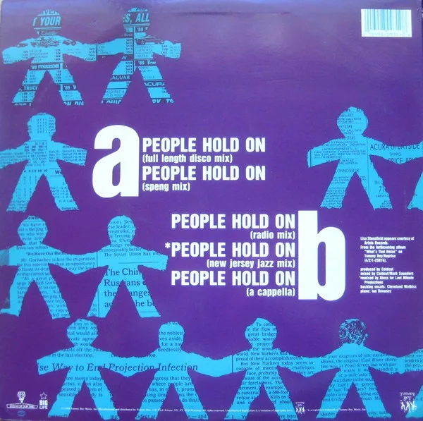 Album cover for People Hold On by Coldcut Featuring Lisa Stansfield