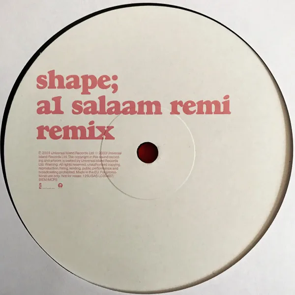 Album cover for Shape by Sugababes