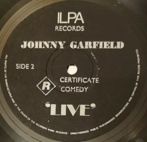 Johnny Garfield (2) - R Certificate Comedy Live, Non-Music, Comedy, ILPA Records, Australia, Vinyl 1x LP, Album