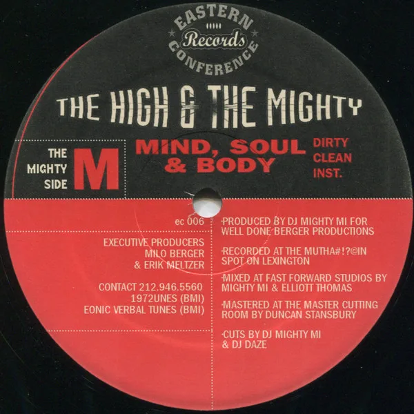 Album cover for B-Boy Document / Mind, Soul & Body by High & Mighty, The Featuring Mos Def, EL-P & Mike Zoot