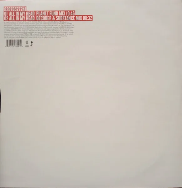 Album cover for All In My Head by Kosheen