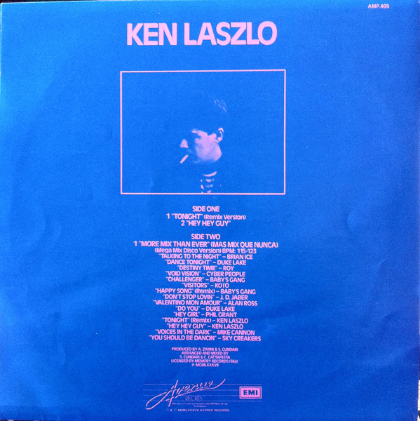 Ken Laszlo / Various - Tonight / Hey Hey Guy / More Mix Than Ever (Mas Mix Que Nunca), Electronic, Italo-Disco, 1987 - Avenue