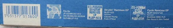 Co-Fusion - Zit'r Bug Remixes EP, Electronic, Techno, 1999 - Reel Musiq, Japan, Vinyl 2x 12", EP