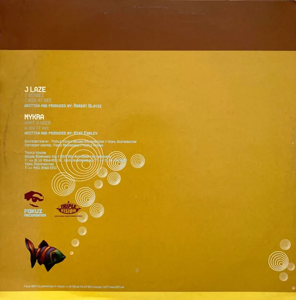 Album cover for 7 Sensez / What U Need by J-Laze / Mykra