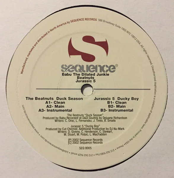 Album cover for Duck Season / Ducky Boy by Babu Presents Beatnuts, The / Jurassic 5