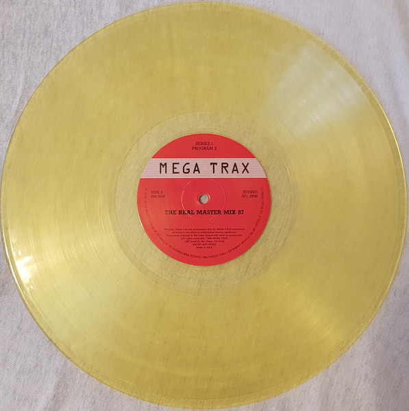 Various - Mega Trax - Series 1 Program 2 - 1988 - Disco, Euro House, House - Mega Trax - Vinyl 1x 12", Mixed, Promo Yellow Tr