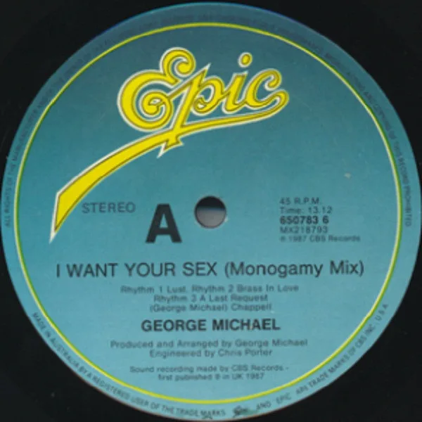 Album cover for I Want Your Sex by George Michael