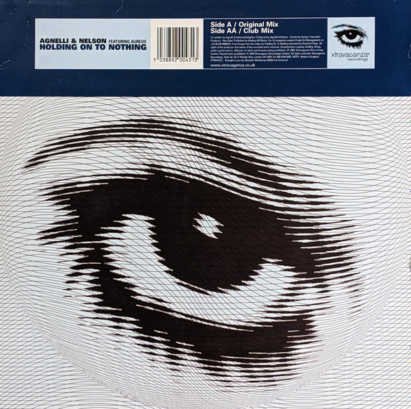 Agnelli & Nelson Featuring Aureas - Holding On To Nothing, Electronic, Trance, 2004 - Xtravaganza Recordings, UK, Vinyl 1x 12