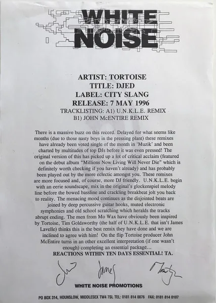 Album cover for Djed (Remixes) by Tortoise