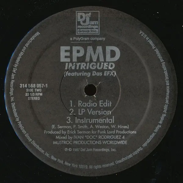 EPMD - Richter Scale, Hip Hop, 1997 - Def Jam Recordings Group Inc., US, Vinyl 1x 12", 33 ⅓ RPM, Single, Stereo