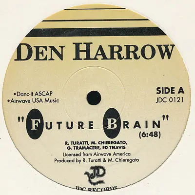 Den Harrow - Future Brain, Electronic, Italo-Disco, 1991 - JDC Records, US, Vinyl 1x 12"