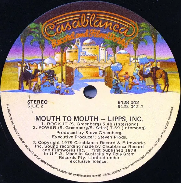 Lipps, Inc. - Mouth To Mouth, Funk / Soul, Disco, 1980 - Casablanca, Australia, Vinyl 1x LP, Album
