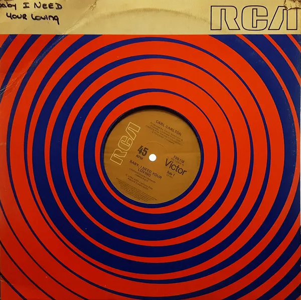 Album cover for Baby, I Need Your Loving / Everyone Can Be A Star by Carl Carlton