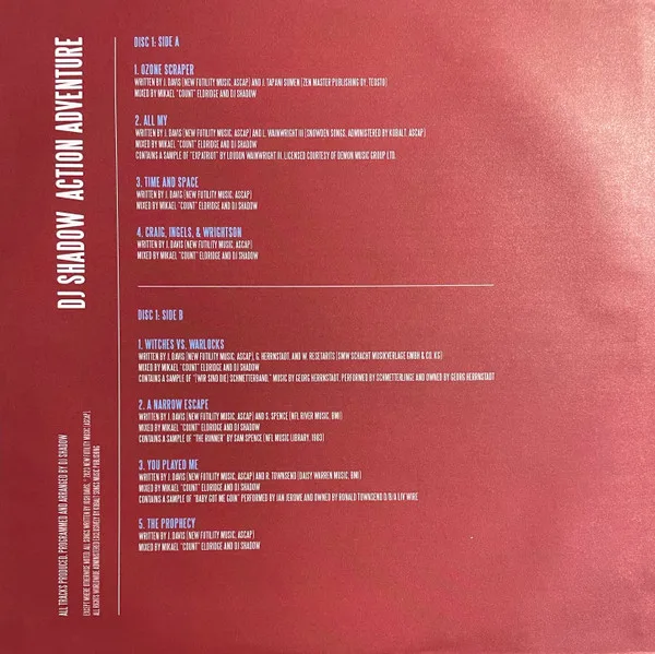 Album cover for Action Adventure by DJ Shadow