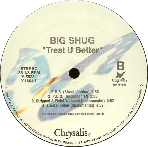 Album cover for Treat U Better by Big Shug