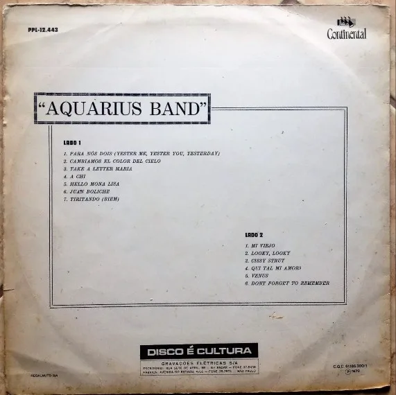 Album cover for Aquarius Band by Aquarius Band