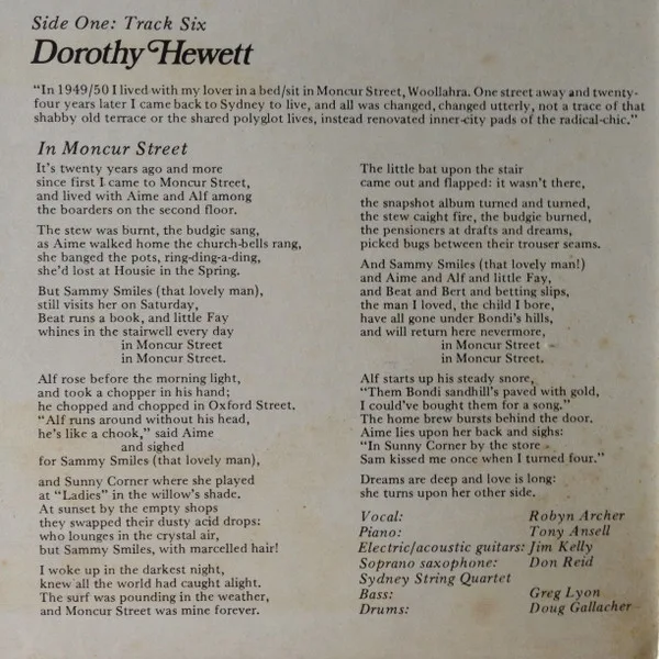 Album cover for The Wild Girl In The Heart by Robyn Archer