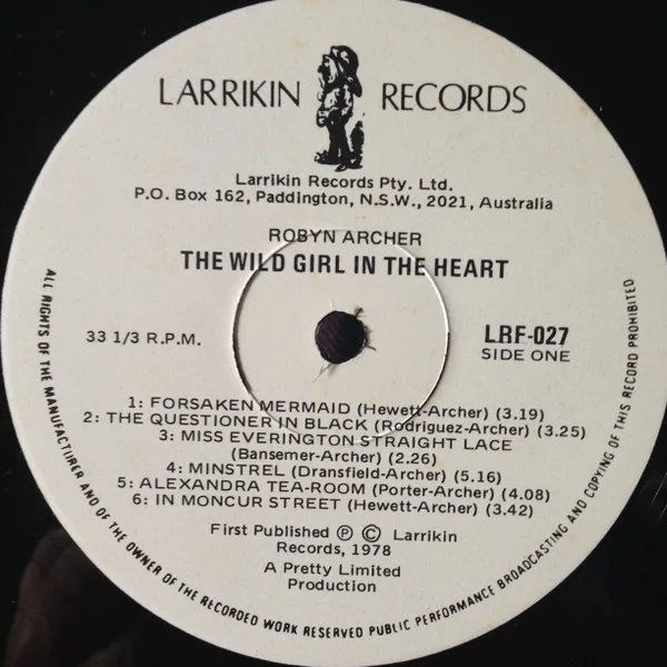 Album cover for The Wild Girl In The Heart by Robyn Archer