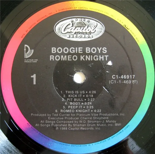 Album cover for Romeo Knight by Boogie Boys