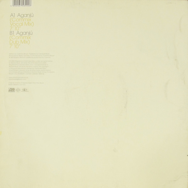 Bebel Gilberto - Aganjú, Electronic, Latin, Drum n Bass, 2004 - Atlantic, UK & Ireland, Vinyl 1x 12", 45 RPM
