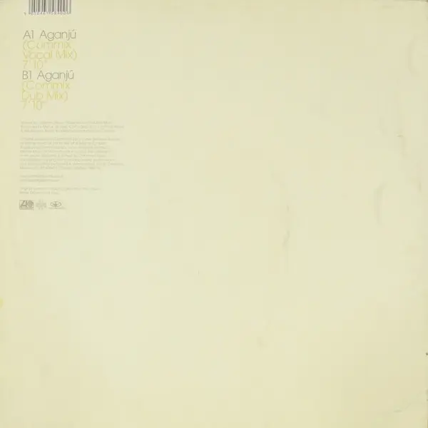 Bebel Gilberto - Aganjú, Electronic, Latin, Drum n Bass, 2004 - Atlantic, UK & Ireland, Vinyl 1x 12", 45 RPM