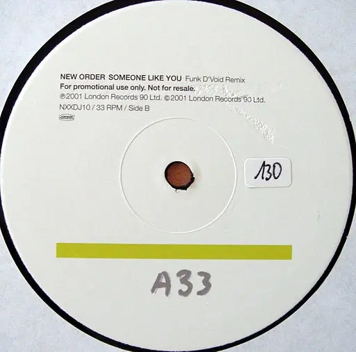 New Order - Someone Like You, Electronic, Progressive House, Tech House, 2001 - London Records, UK, Vinyl 1x 12", 33 ⅓ RPM, M