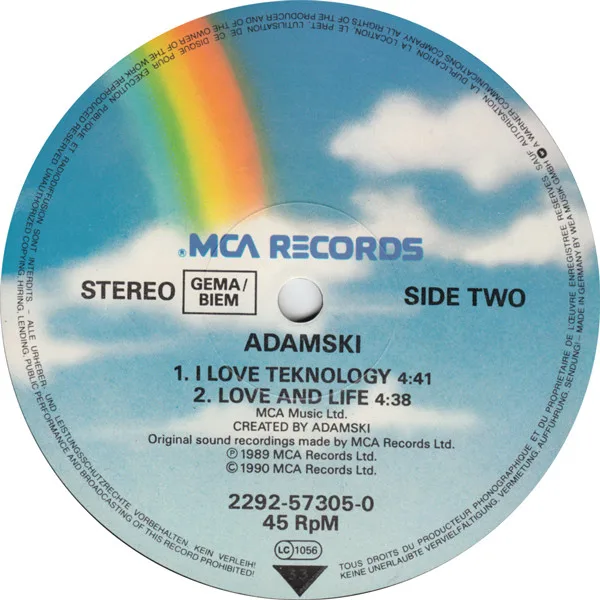 Album cover for N-R-G by Adamski