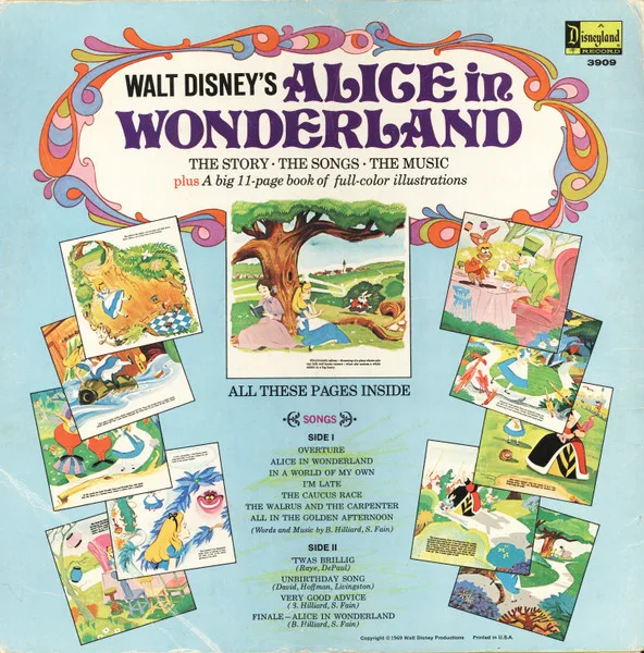 Album cover for Alice In Wonderland by Ginny Tyler