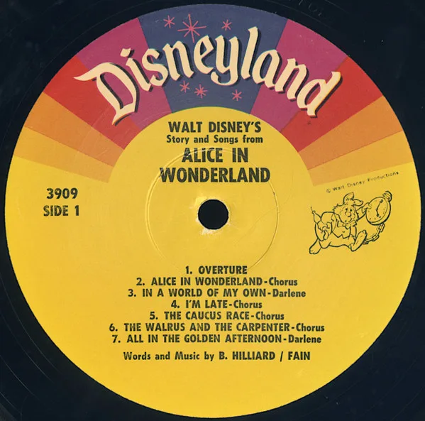 Album cover for Alice In Wonderland by Ginny Tyler