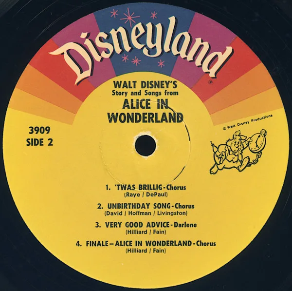 Album cover for Alice In Wonderland by Ginny Tyler